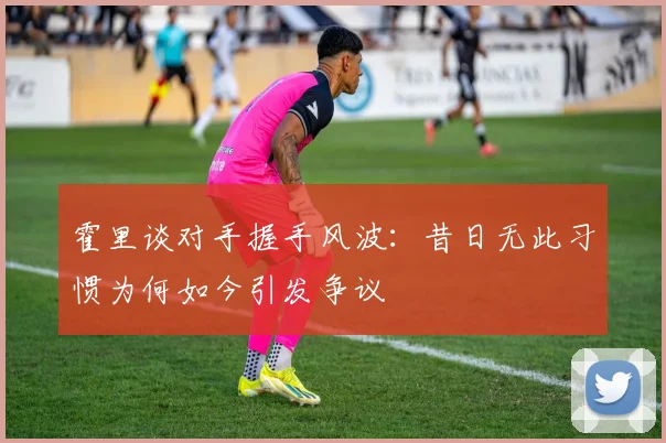 霍里谈对手握手风波：昔日无此习惯为何如今引发争议